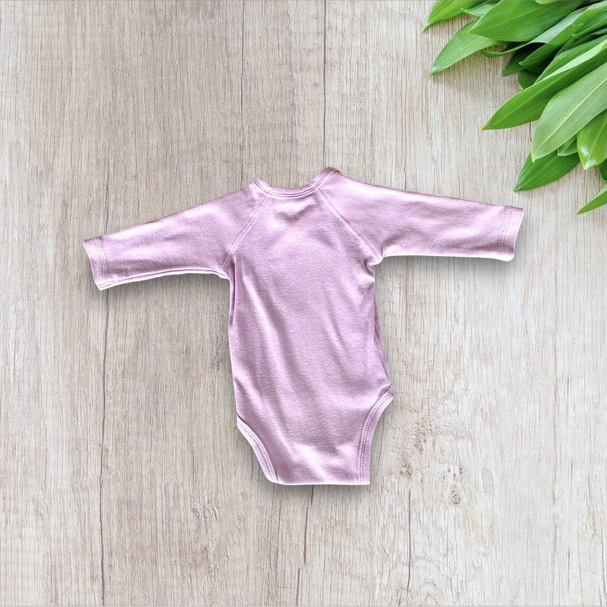 Body Bébé Fille 1 Mois - Violet avec Motifs Nature et Animaux - Kitchoun by Kiabi - la petite friperie