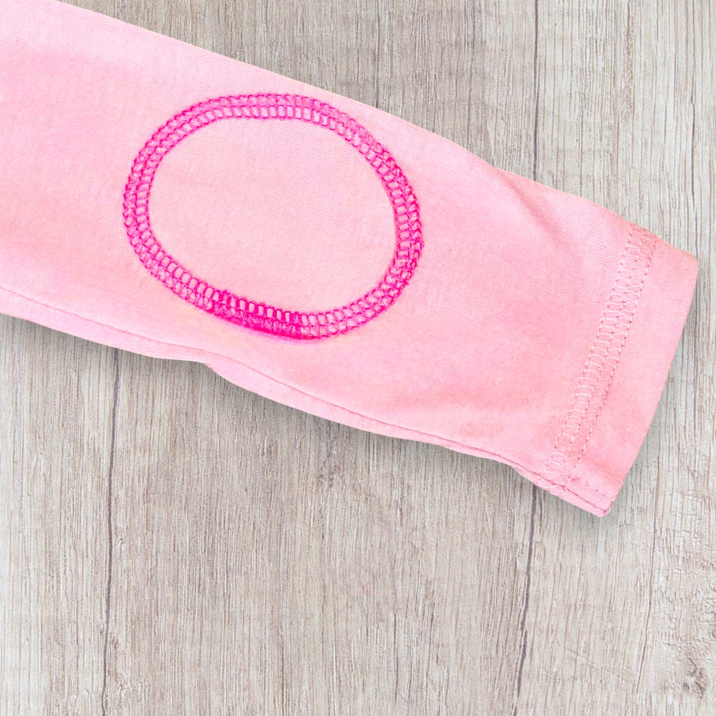 T-shirt 6 Mois - 67 cm Rose avec Motif Glace Souriante - Manche Longue et Attache Dos - Super U