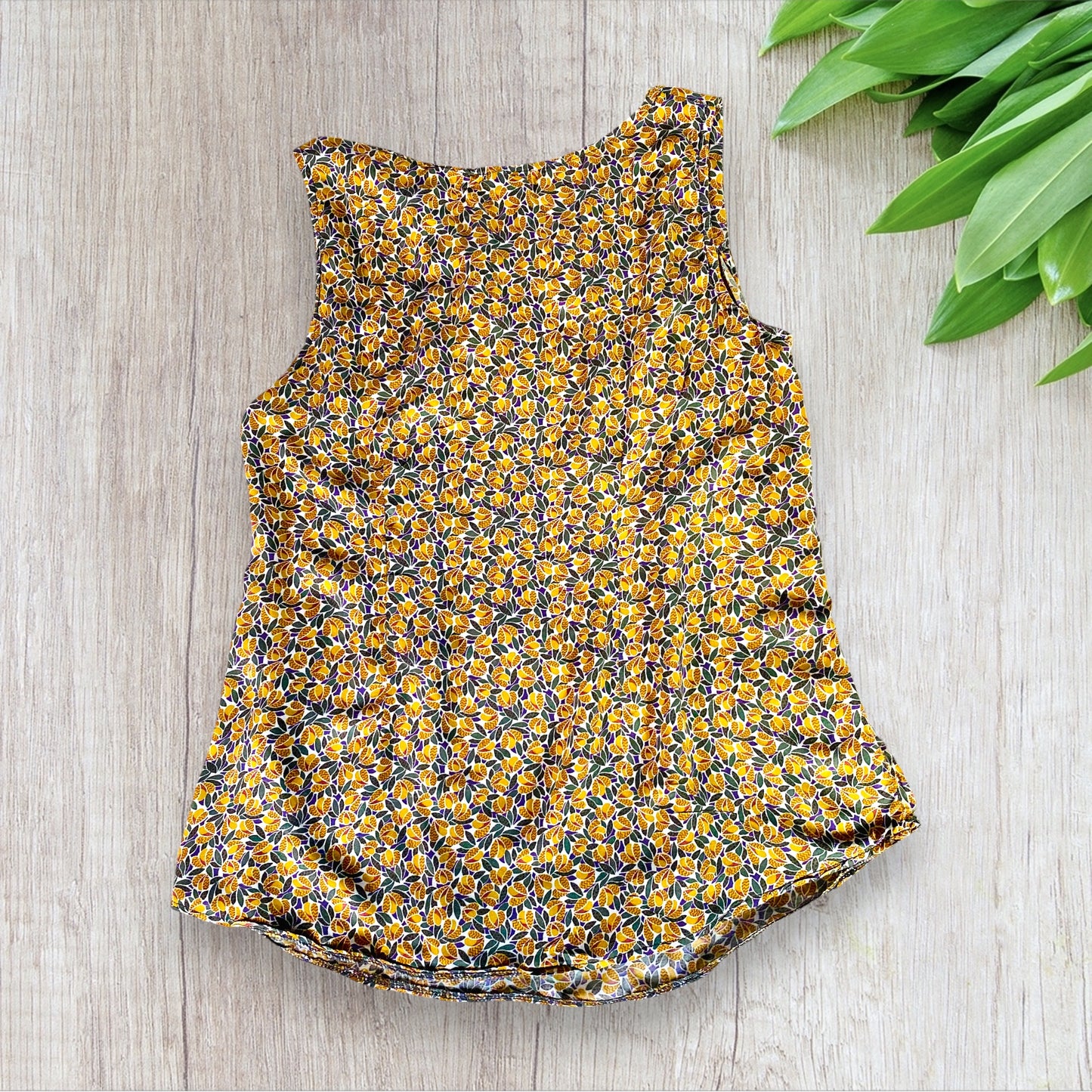 Top Femme Fluide Motif Feuillage - Taille 44