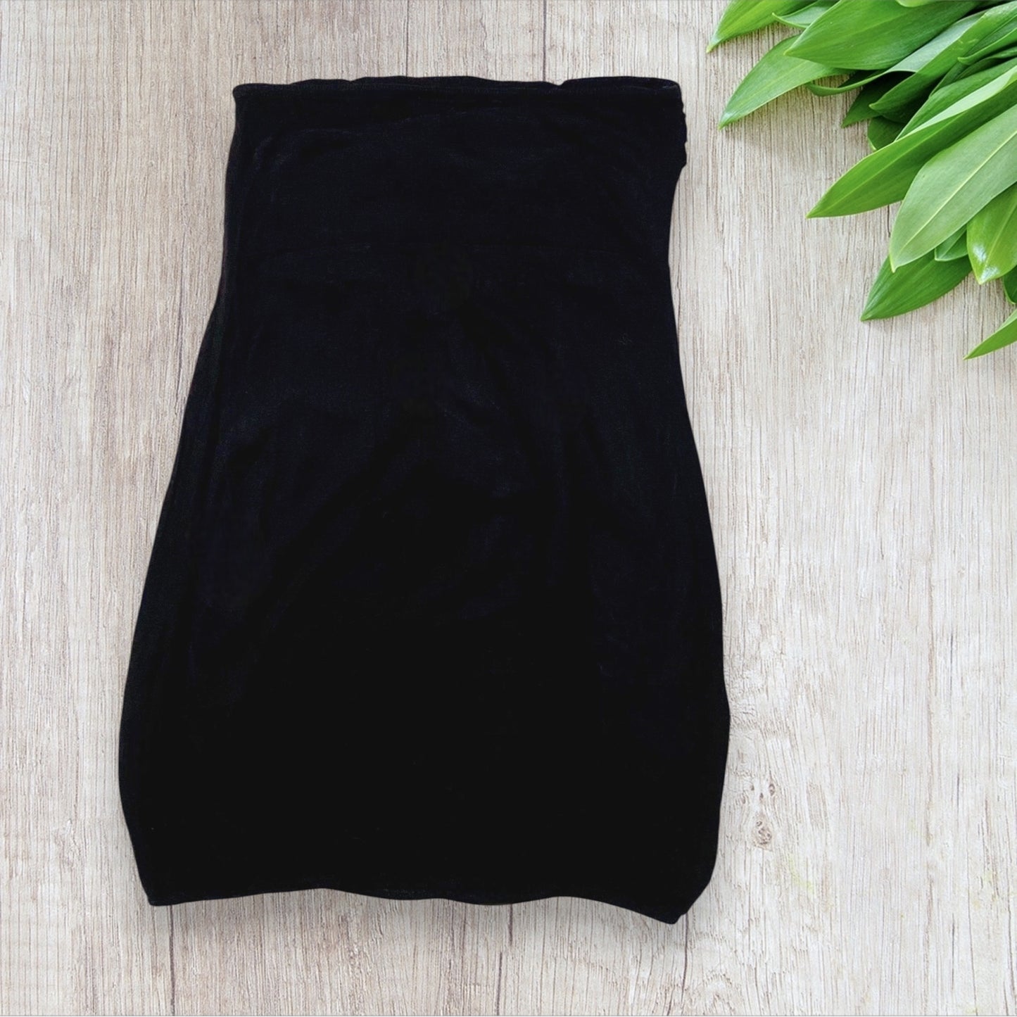 Haut Sans Manche Style Bandeau Plissé Femme Jennyfer - Noir, Taille S