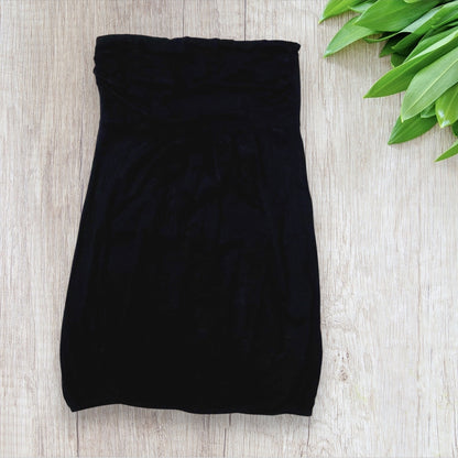 Haut Sans Manche Style Bandeau Plissé Femme Jennyfer - Noir, Taille S