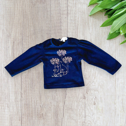 T-shirt bébé fille bleu marine - 3 mois - Bébé 9